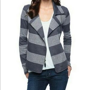 Splendid Gray Striped Jacket